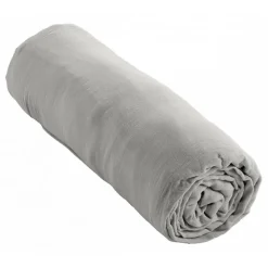 Drap housse "Gaïa" toutes dimensions "Gaze de Coton" - Gaïa Nuage - 140 x 190 cm bonnet de 30 cm>L'Effet Papillon Clearance