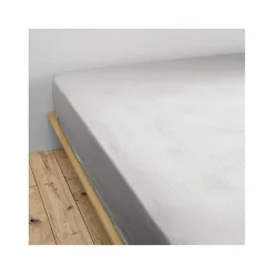 Drap housse "Gaïa" toutes dimensions "Gaze de Coton" - Gaïa Nuage - 160 x 200 cm bonnet de 30 cm>L'Effet Papillon Discount