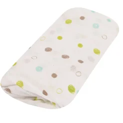 Drap housse imprimé pois colorés (70x140 cm - Blanc)>Poyet Motte Outlet