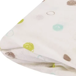 Drap housse imprimé pois colorés (70x140 cm - Blanc)>Poyet Motte Outlet