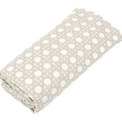 Linnea Drap housse imprimé 200x200 cm satin de coton VOYAGE Lin Bonnet 30 cm* Drap Housse|Drap Housse