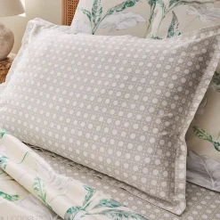 Linnea Drap housse imprimé 200x200 cm satin de coton VOYAGE Lin Bonnet 30 cm* Drap Housse|Drap Housse