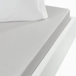 Sensei Maison Drap housse jersey coton peigné extensible bonnet 30 cm Gris Perle 90x200 cm MANHATTAN* Drap Housse|Drap Housse