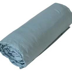 Drap housse jersey uni en 100% coton (90x190 cm - Bleu)>Tradilinge Discount