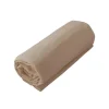 Drap housse jersey uni en 100% coton (90x190 cm - Beige foncé)>Tradilinge New