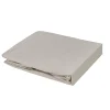 Toison d'Or Drap housse élastiqué en 100% coton peigné (85x195 cm - Gris Galet)* Drap Housse|Drap Housse