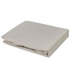 Toison d'Or Drap housse élastiqué en 100% coton peigné (85x195 cm - Gris Galet)* Drap Housse|Drap Housse