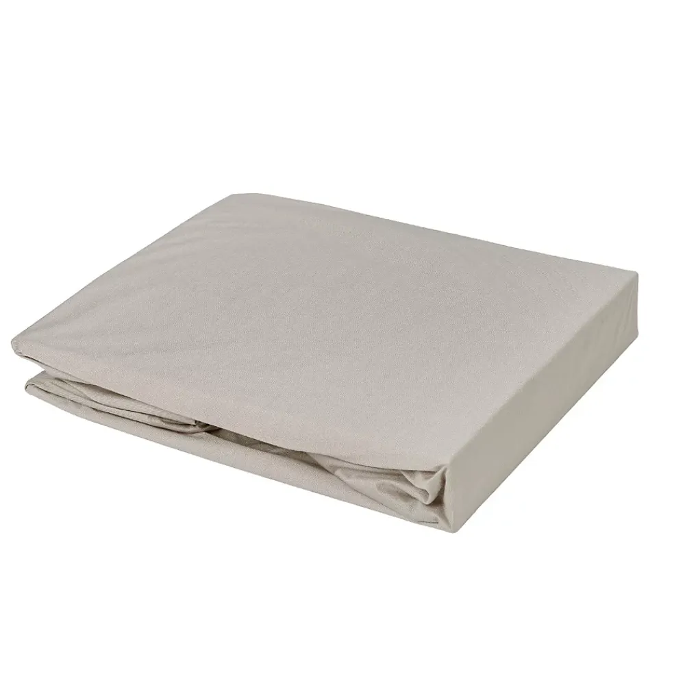 Toison d'Or Drap housse élastiqué en 100% coton peigné (85x195 cm - Gris Galet)* Drap Housse|Drap Housse