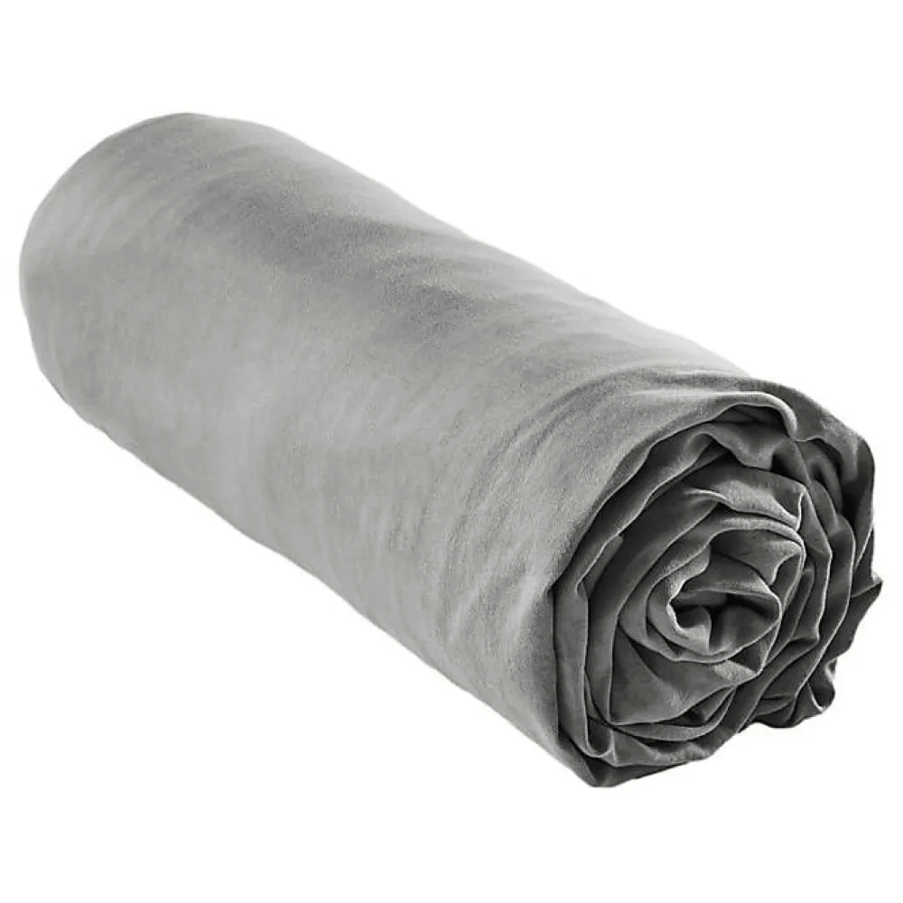 Drap housse "Lysandre" toutes dimensions "Lyocel" - Lysandre Granit - 180 x 200 cm bonnet de 30 cm>L'Effet Papillon Sale