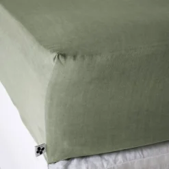 Drap housse "Lysandre" toutes dimensions "Lyocel" - Lysandre Thym - 160 x 200 cm bonnet de 30 cm>L'Effet Papillon Sale