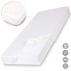Monmobilierdesign Drap Housse Matelas Enfant Fibre Bambou Oeko-tex 60 X 120 Cm* Drap Housse|Drap Housse