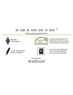 Mani Textile Drap Housse Microfibre Beige - 140x190cm* Drap Housse|Drap Housse