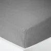 Drap housse "Noah" toutes dimensions "Gaze de Coton" - Noah Ardoise - 90 x 190 cm bonnet de 30 cm>Coton Pur New