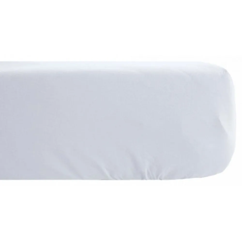 Drap housse Palace pur coton teint lavé 63 fils/cm² - Palace Neige - 140 x 190 cm bonnet de 35 cm>Vent Du Sud Hot