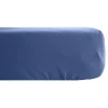 Vent Du Sud Drap housse Palace pur coton teint lavé 63 fils/cm² - Palace Indigo - 180 x 200 cm bonnet de 35 cm* Drap Housse|Drap Housse