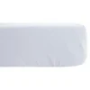 Drap housse Palace pur coton teint lavé 63 fils/cm² - Palace Neige - 160 x 200 cm bonnet de 35 cm>Vent Du Sud Outlet