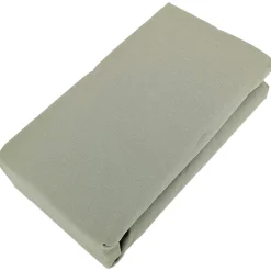 Drap housse PALACE pur coton lavé 140x190 cm bonnet 35 cm uni vert sauge>Linnea Outlet