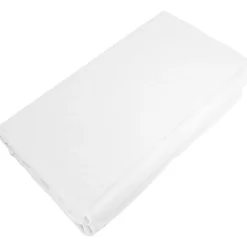 Drap housse PALACE pur coton lavé 90x190 cm bonnet 30 cm uni blanc neige>Linnea New