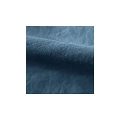 Vent Du Sud Drap housse Palace pur coton teint lavé 63 fils/cm² - Palace Marine - 90 x 190 cm bonnet de 30 cm* Drap Housse|Drap Housse
