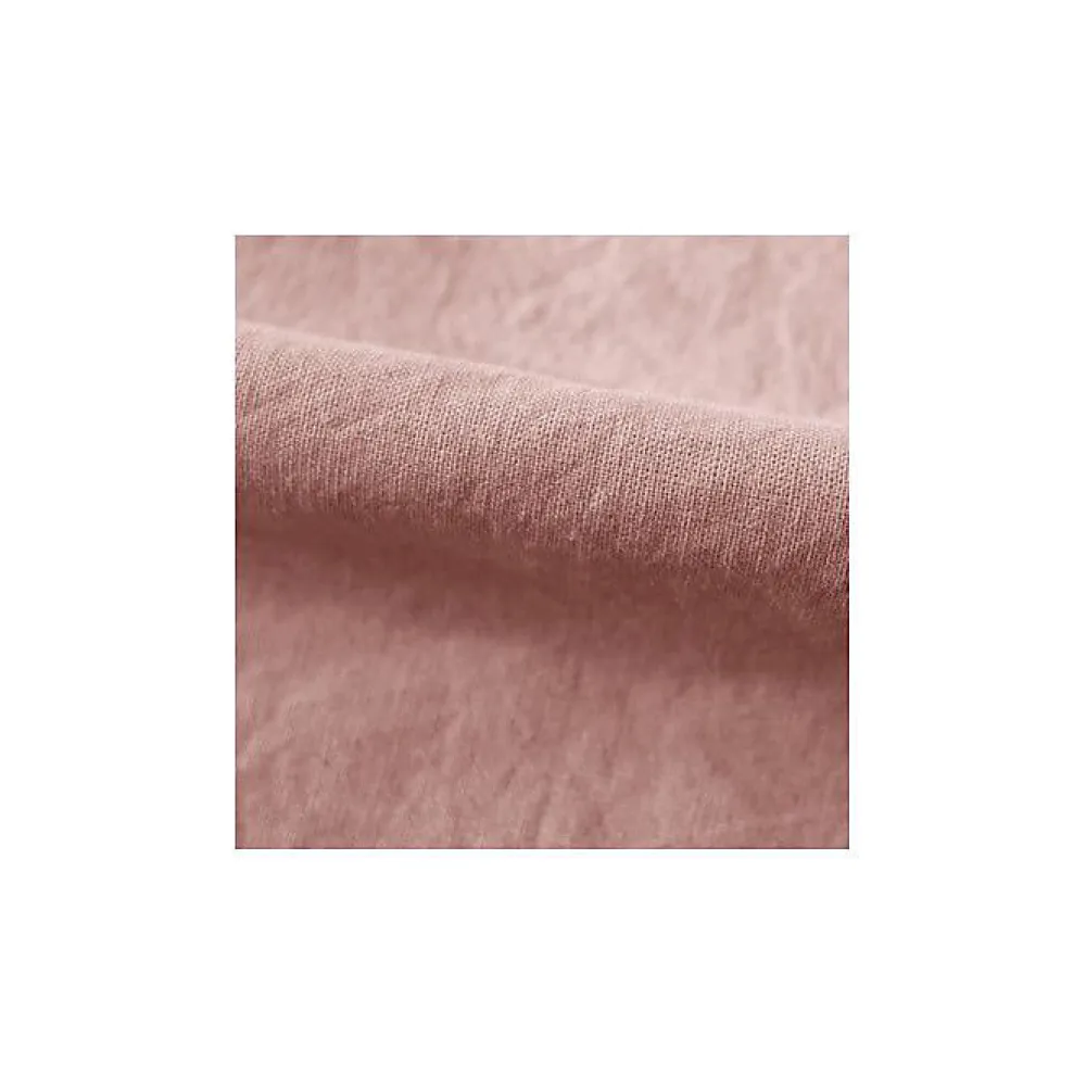 Drap housse Palace pur coton teint lavé 63 fils/cm² - Palace Rose - 160 x 200 cm bonnet de 35 cm>Vent Du Sud Discount