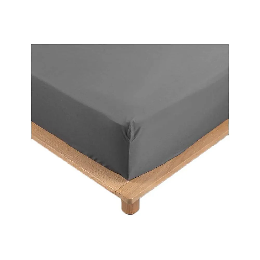 Promolinge Drap Housse Percale Bonnet 30 Cm 190x140cm anthracite* Drap Housse|Drap Housse