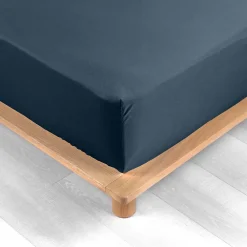 Douceur D'Intérieur Drap Housse Percale Bonnet 30 Cm 200x160cm bleu* Drap Housse|Drap Housse