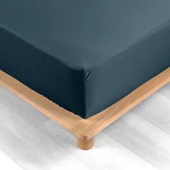 Douceur D'Intérieur Drap Housse Percale Bonnet 30 Cm 200x160cm bleu* Drap Housse|Drap Housse