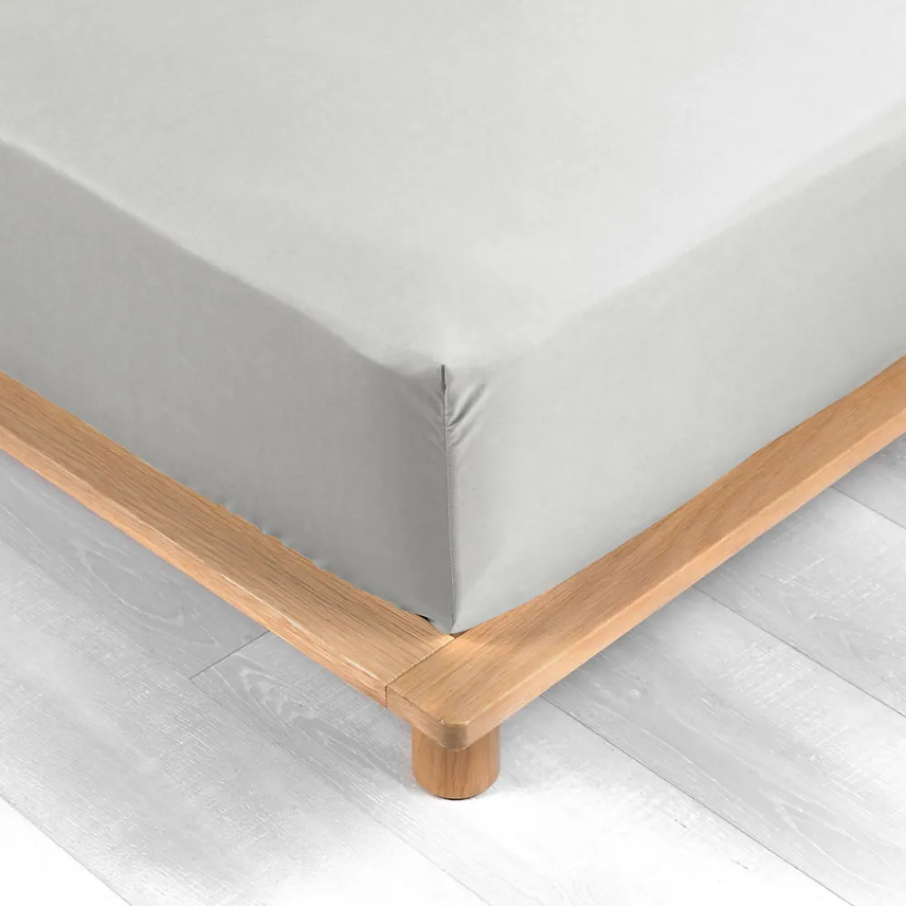 Drap Housse Percale Bonnet 30 Cm 190x140cm Blanc>Douceur D'Intérieur Outlet
