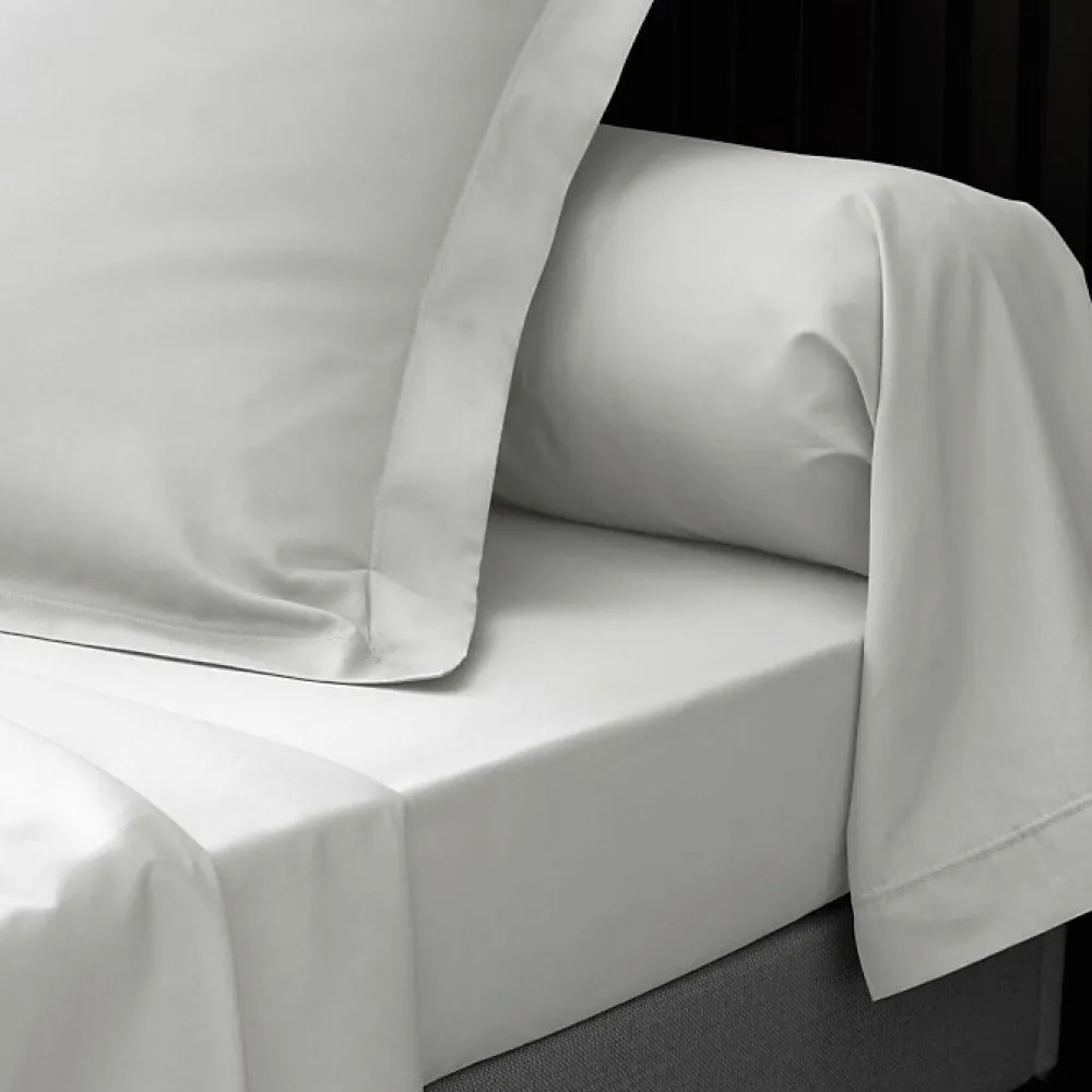 Drap Housse Percale Bonnet 30 Cm 190x140cm Blanc>Douceur D'Intérieur Outlet