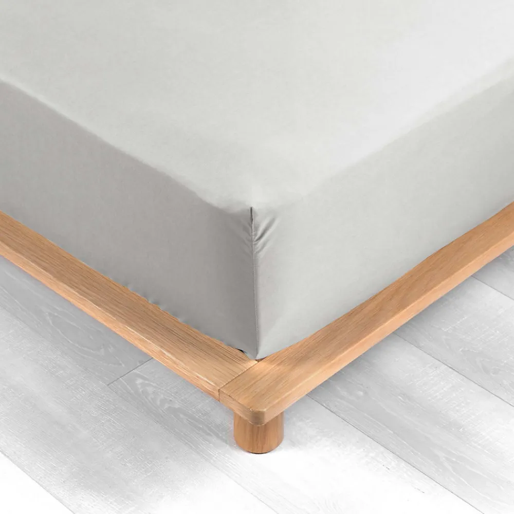Drap Housse Percale Bonnet 30 Cm 190x140cm Blanc>Douceur D'Intérieur Outlet