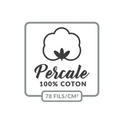 Douceur D'Intérieur Drap Housse Percale Bonnet 30 Cm 190x90cm bleu* Drap Housse|Drap Housse