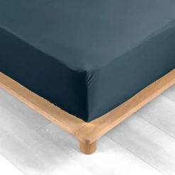Douceur D'Intérieur Drap Housse Percale Bonnet 30 Cm 190x90cm bleu* Drap Housse|Drap Housse