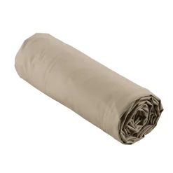 Douceur D'Intérieur Drap Housse Percale Bonnet 30 Cm 200x160cm Marron Claire Naturel* Drap Housse|Drap Housse