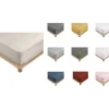Promolinge Drap Housse Percale Bonnet 30 Cm 190x90cm Marron Claire Naturel* Drap Housse|Drap Housse