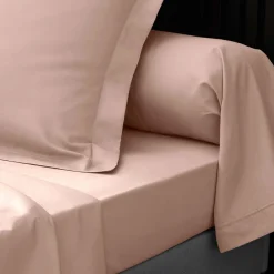 Drap Housse Percale Bonnet 30 Cm 200x160cm Rose><noscript><img width=