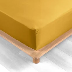 Douceur D'Intérieur Drap Housse Percale Bonnet 30 Cm 200x160cm jaune* Drap Housse|Drap Housse