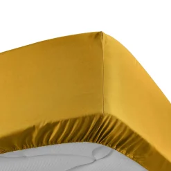 Douceur D'Intérieur Drap Housse Percale Bonnet 30 Cm 200x160cm jaune* Drap Housse|Drap Housse
