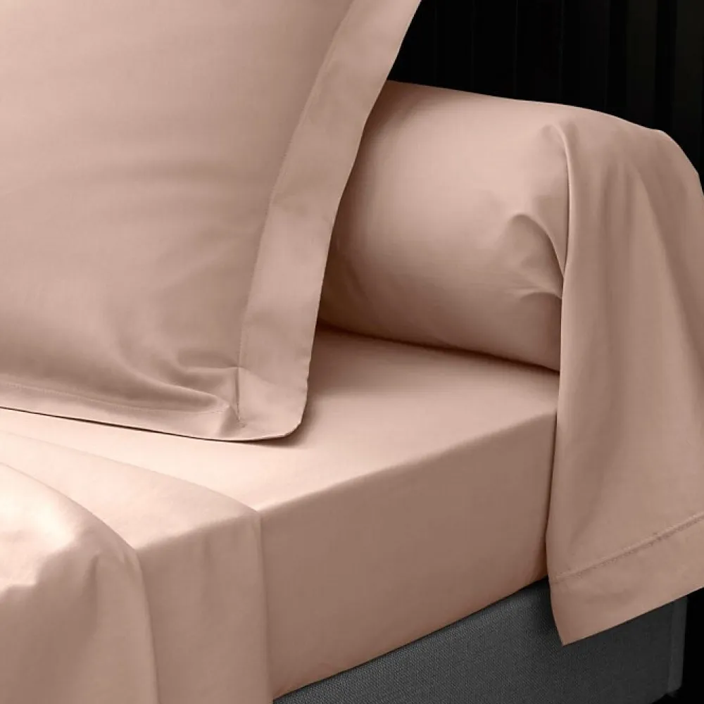 Drap Housse Percale Bonnet 30 Cm 190x140cm Rose>Douceur D'Intérieur Clearance
