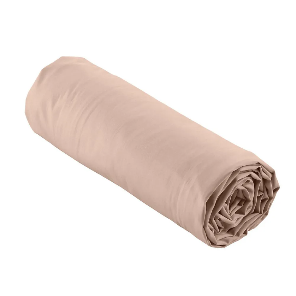 Drap Housse Percale Bonnet 30 Cm 190x140cm Rose>Douceur D'Intérieur Clearance