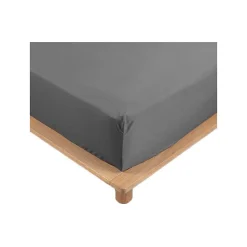 Drap Housse Percale Bonnet 30 Cm 200x160cm anthracite>Promolinge