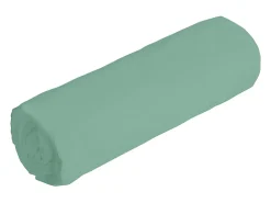 Vente-unique Drap housse percale de coton 80 fils/cm² - 160 x 200 cm - Bonnet 30 cm - Vert amande - AGAMI de PALACIO* Drap Housse|Drap Housse