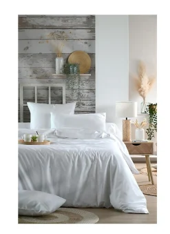 Drap housse percale en coton Nuage>Eden Best
