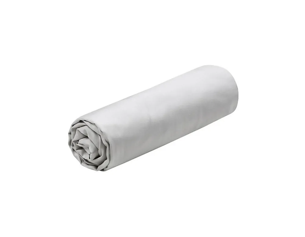 Drap housse percale en coton Nuage>Eden Discount