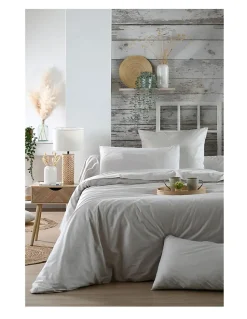 Drap housse percale en coton Nuage>Eden Discount