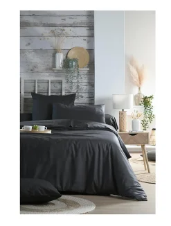 Drap housse percale en coton Nuage>Eden