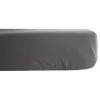 Vent Du Sud Drap housse percale pur coton peigné longues fibres 80 fils/cm² avec bonnet de 35 cm - Ardoise - 80 x 200 cm bonnet de* Drap Housse|Drap Housse