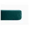 Vent Du Sud Drap housse percale pur coton peigné longues fibres 80 fils/cm² avec bonnet de 35 cm - Bleu canard - 90 x 190 cm bonne* Drap Housse|Drap Housse