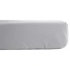 Drap housse percale pur coton peigné longues fibres 80 fils/cm² avec bonnet de 35 cm - Perle - 140 x 190 cm bonnet de>Vent Du Sud Discount