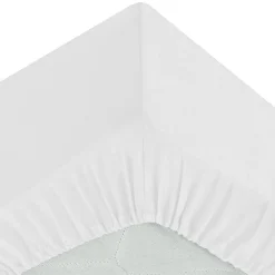 Drap housse Priscia blanc 140x190cm - Atmosphera><noscript><img width=