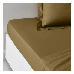 Todays Tools Drap housse TODAY Essential - 140 x 200+30 cm - 2 personnes - 100% Coton uni - Bronze* Drap Housse|Drap Housse